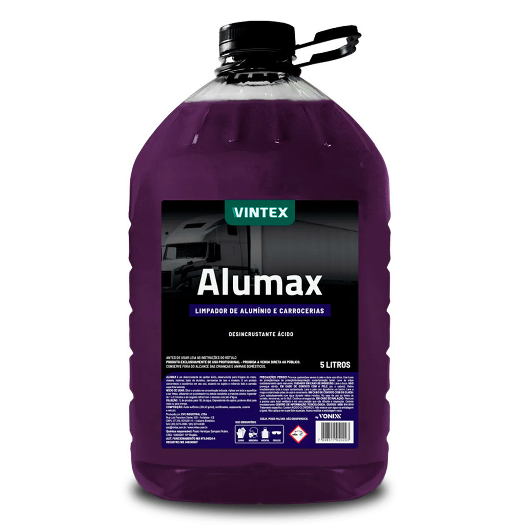 Limpa Aluminio Desencrustante Acido Alumax 5l Vintex