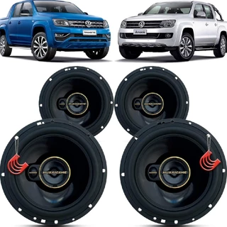 Kit Alto Falantes Dianteiros e Traseiros Volkswagen Amarok CD 2010 até 2021 - Hurricane Aurum 480w em Oferta na Shopee
