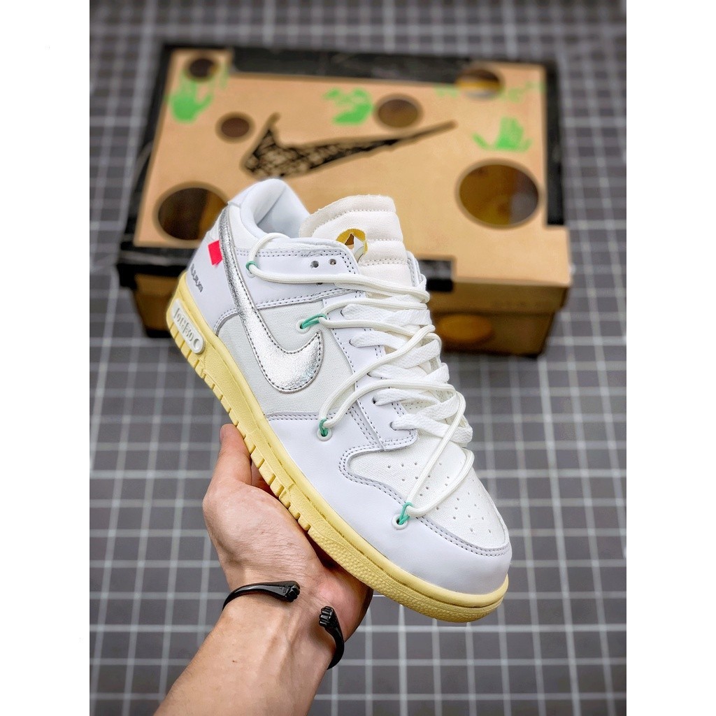 Off-White Nike Sb Dunk Shoes Baixo "01 fora de 50"