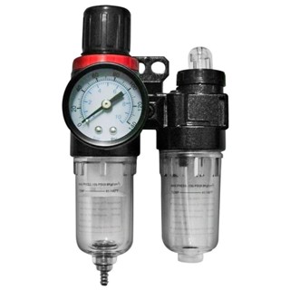 Conjunto filtro regulador e lubrificador 1/4" - FA08 - V8 Brasil