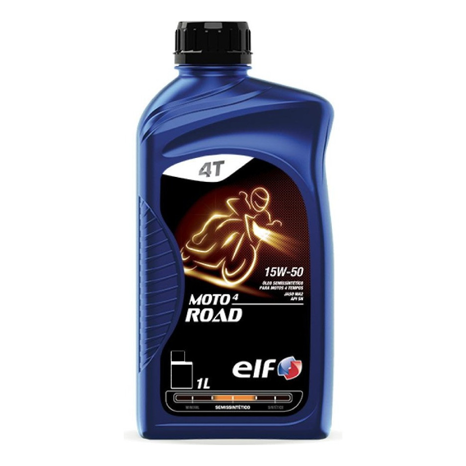 Óleo Para Moto 15w-50 Semissintetico Elf Moto 4 Road | Shopee Brasil