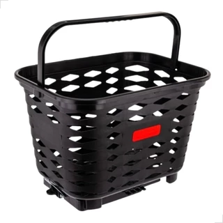 Cesta Traseira Bike Grande 18l Engate Rápido Kalf + Alça Removível Suporta 10kg