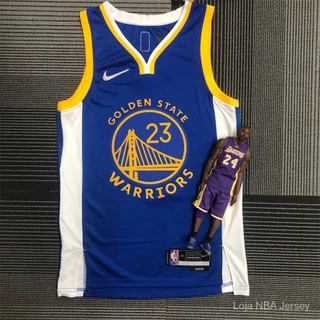 Hot pressed 75th Anniversary Camisa Golden State Warriors #23 Draymond Green Royal Icon Edition De Basquete NBA jerseys