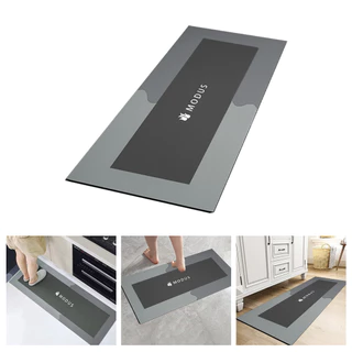 Modus 1PC Tapete De Banheiro Cinza Retângulo Diatom Mud Material Absorver Água Antiderrapante H2207C