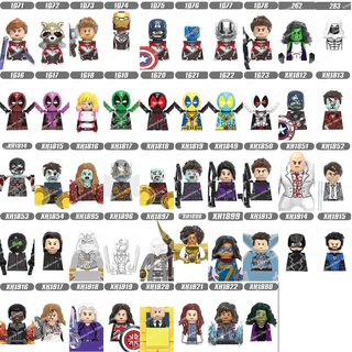 Marvel The A Vingadores Deadpool Iron Man She-Hulk Minifigures Building Blocks Figuras De Brinquedos