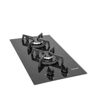 Cooktop Mesa De Vidro 2 Queimadores À Gás Suggar FG2002FVP Preto - Bivolt