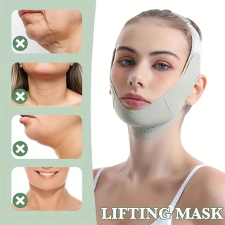 A Linha V Da Atadura Reusável Do Emagrecimento Da Cara Modela a Cara Queixo Bochecha Levanta a Massagem Facial