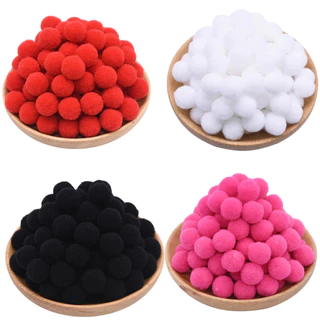 Pom Pom 1,5CM Mini Coloridos Pacotes 100 Unidades