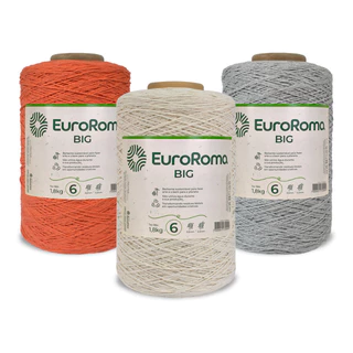 Barbante EuroRoma Big Fio 6 1,8kg Crochê / Tricô