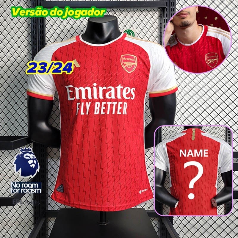 Camisa De Futebol Masculina [Versão Jogador] 2023-24 Arsenal Home Jersey