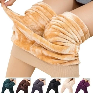 Calça Legging Grossa Forrada Com Pelos Cintura Alta