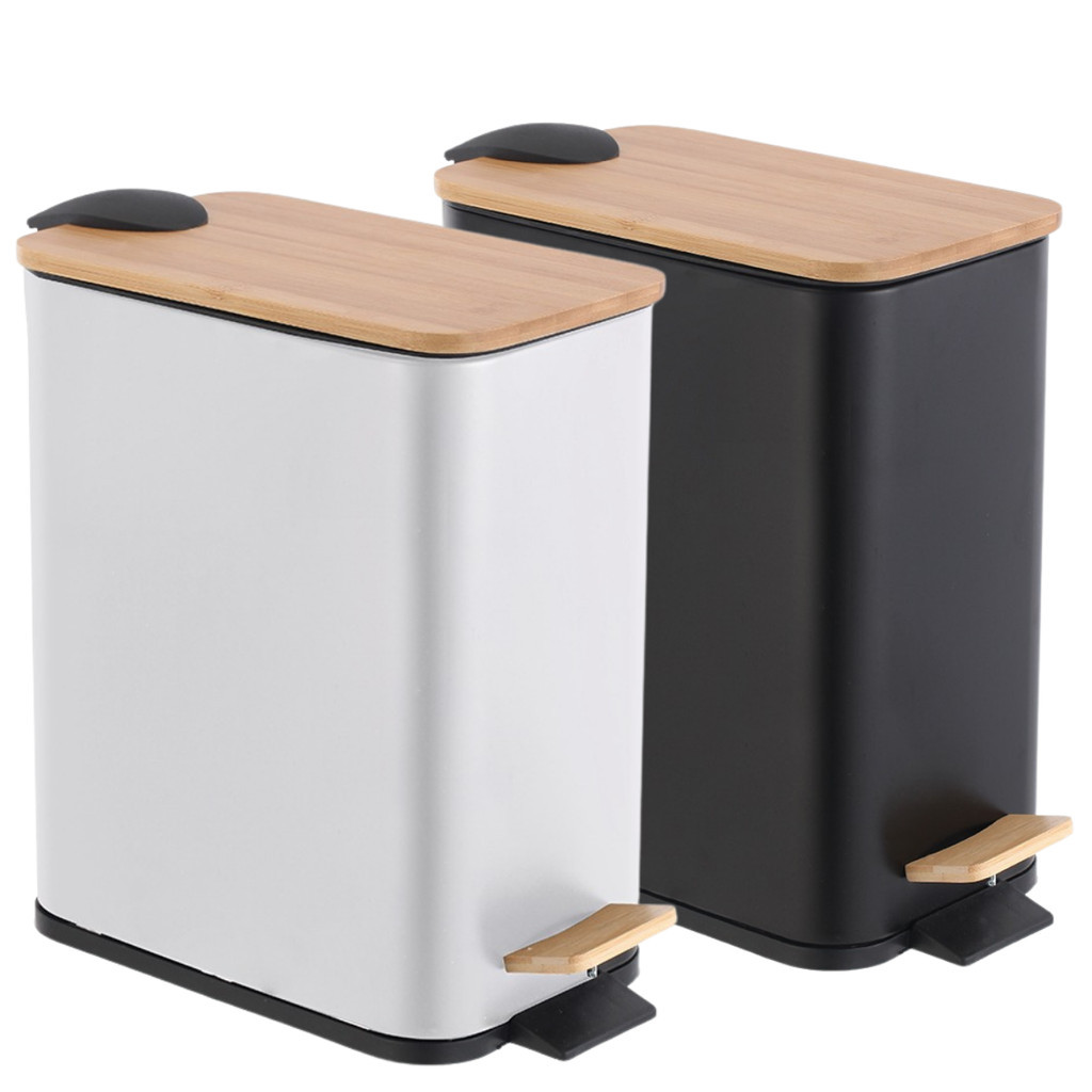 Lixeira Moderna Com Pedal Para Banheiro/Lavabo/cozinha Design Elegante ...