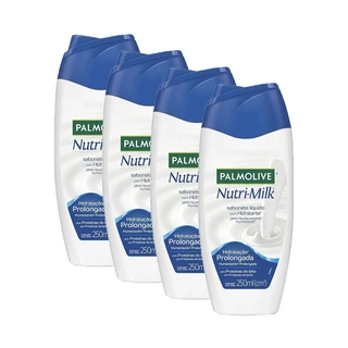Kit com 4 Sabonete Líquido Palmolive Nutri-Milk Hidratante 250ml cada em Oferta na Shopee