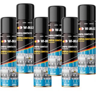 Kit 6 Limpa contato elétrico spray 300 ml W-Max - Wurth