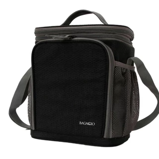 Lancheira Térmica com 3 Potes Bagaggio Fitness Preta