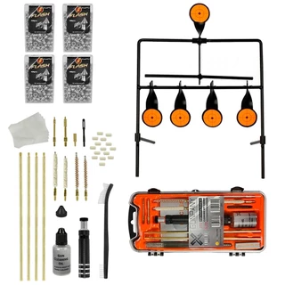 Kit Limpeza Carabina Gunpany + Alvo Rearmável Nautika Spinner + 04 Latas Chumbinho Rossi Sport 5.5mm