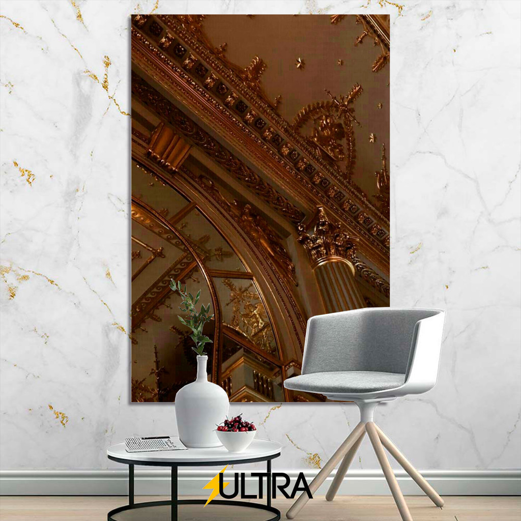 Quadro Decorativo Grande de Ouro Aesthetic 90x60cm | Shopee Brasil