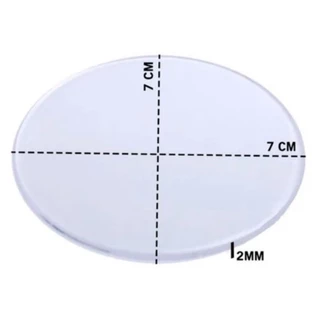 Base Acrílica 7CM Redonda - Topo de Bolo/Biscuit/Artesanato