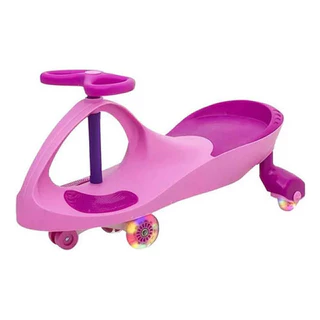 Carrinho Car Rolimã Rosa Com Luz Led Zippy Suporta Até 100kg