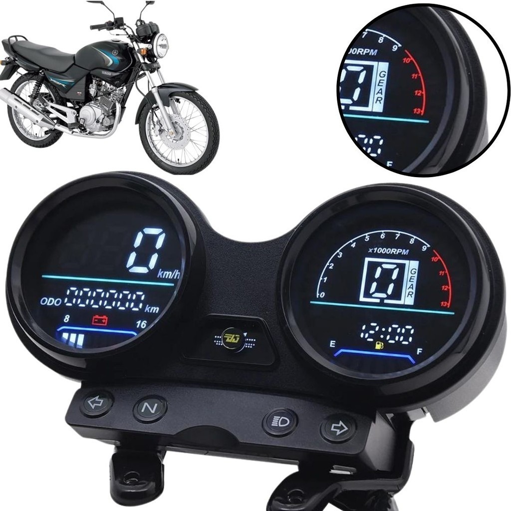 Painel Completo Ybr 125 Yamaha 2005 Até 2008 Mod Digital Led | Shopee ...