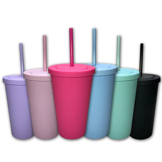 Copo Fosco Liso 450 ML Com 2 Camadas