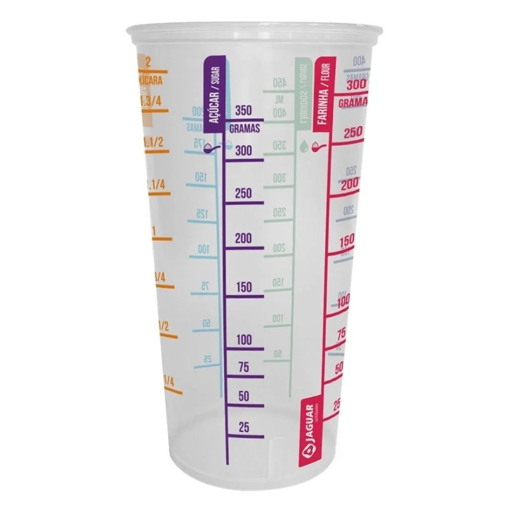 Copo Plastico Medidor Dosador Graduado 550 Ml Culinaria