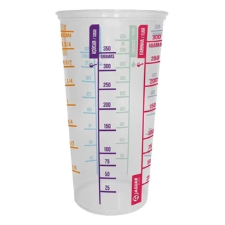 Copo Plastico Medidor Dosador Graduado 550 Ml Culinaria