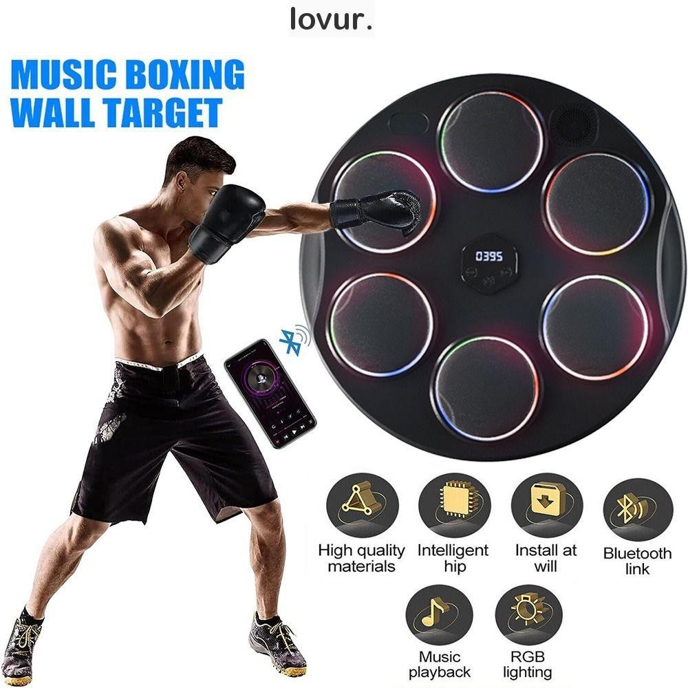 LOVUR Smart Music Boxing Target , Wall Mount Focus Agility Training Boxer , Treinamento De Reação Equipamentos De Parede Boxe Esportivo Digital