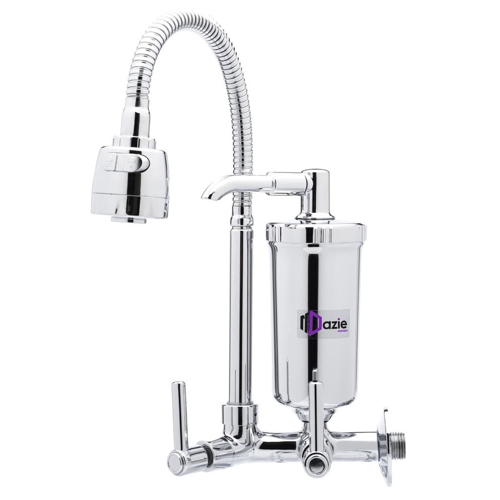 Torneira Com Filtro Cozinha Parede Gourmet Abs 1/4 de Volta - Maior Economia de Água Custo Benefício