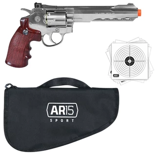 Revolver Co2 4.5 Pressão W702s Rossi Metal + Alvos + Capa