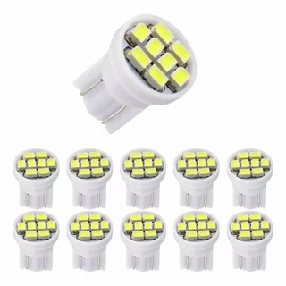 Kit 10 20 50 Lâmpadas Pingo 8 Leds T10 Tipo Xenon Super Branca 6000K W5W 12V em Oferta na Shopee