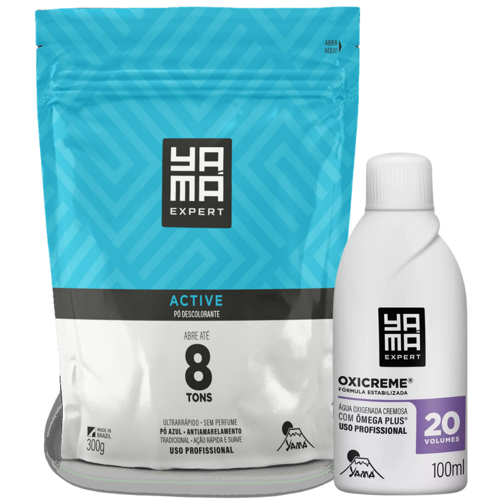 Kit Pó Descolorante Tradicional + Oxigenada 20 Volumes 100ml ...