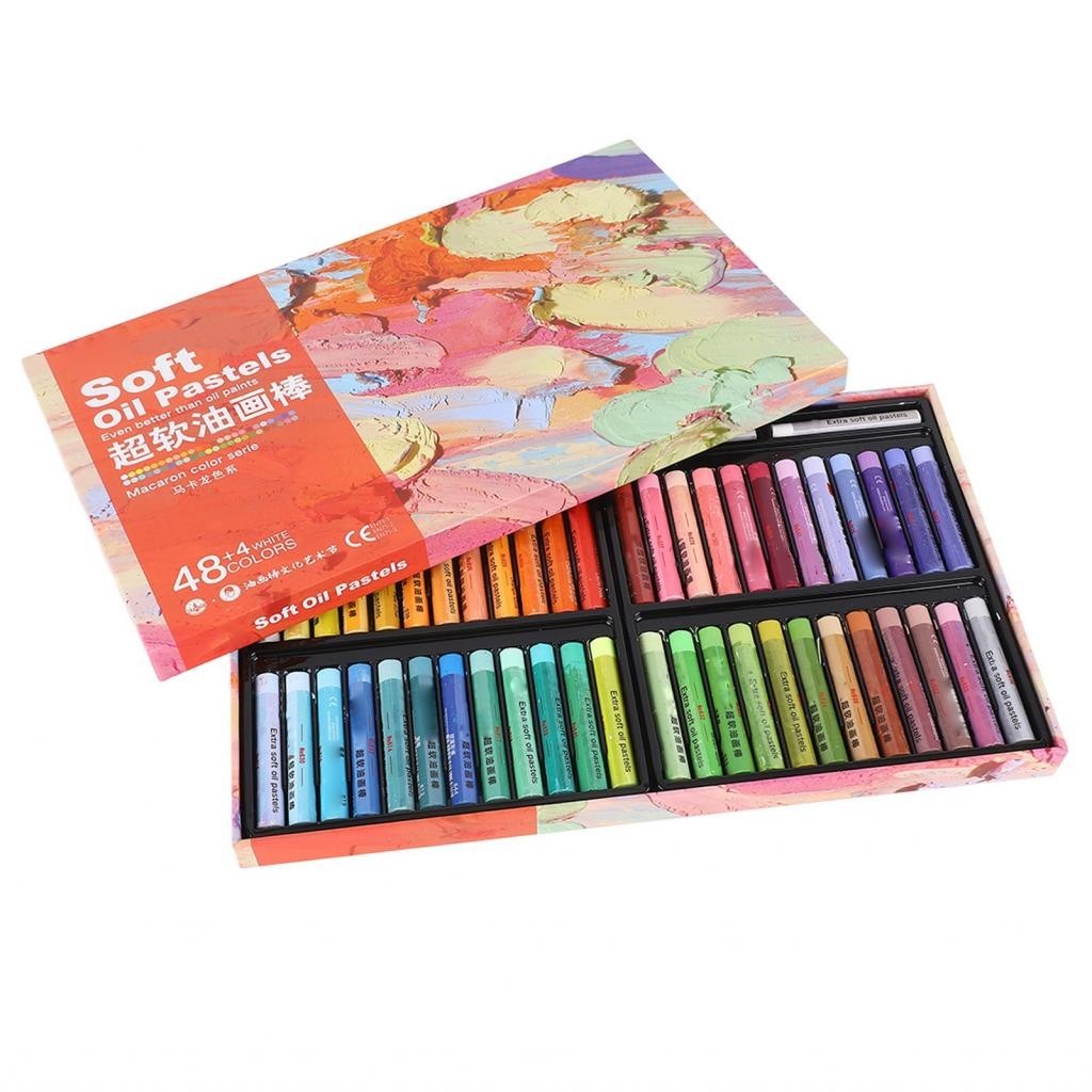 Oil Pastels Art Strong Absorption Color Overlay 48 Colors Extra Soft ...