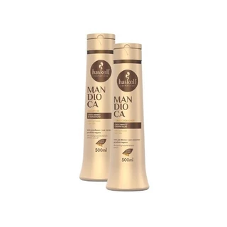 Kit Haskell Mandioca Shampoo 500ml, Condicionador 500ml (2 produtos)