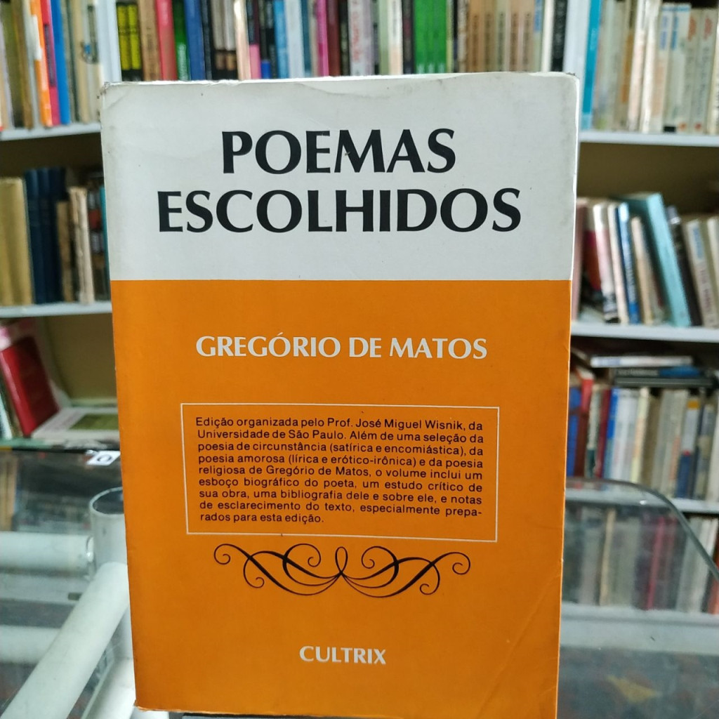 Poemas Escolhidos autor Gregório de Matos | Shopee Brasil
