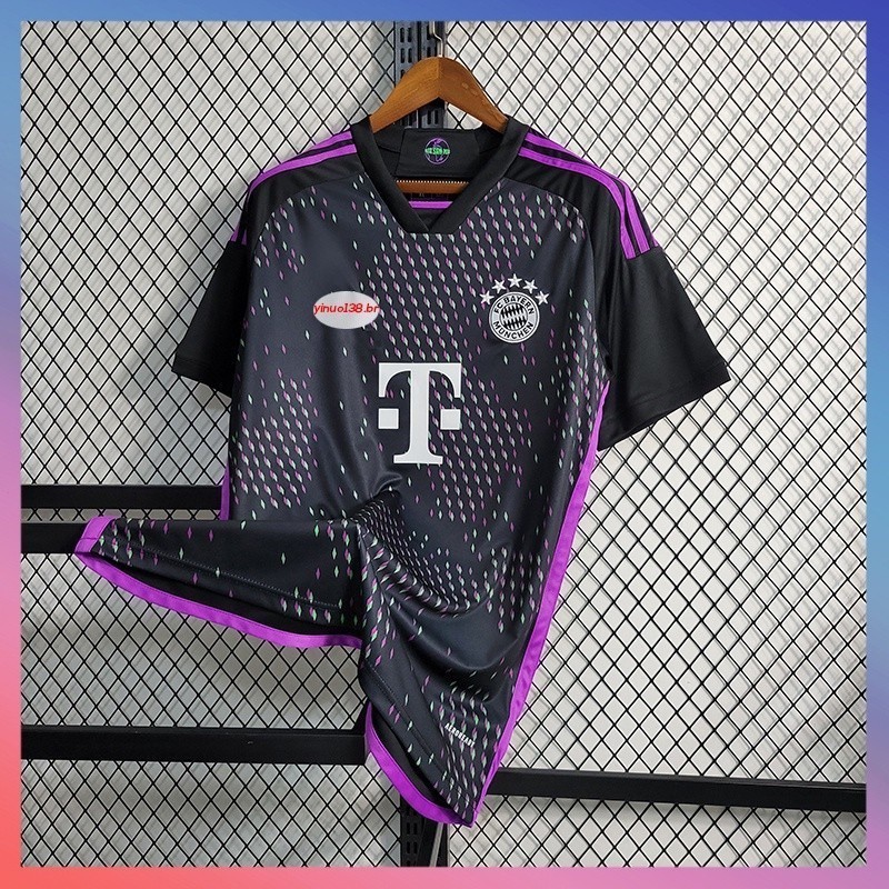 23-24 II BR Camisa Masculina Equipe De Futebol Bayern Versão Visitando De Jogador
