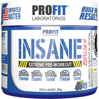 Pré Treino Insane Explosion 200g - Profit Laboratórios