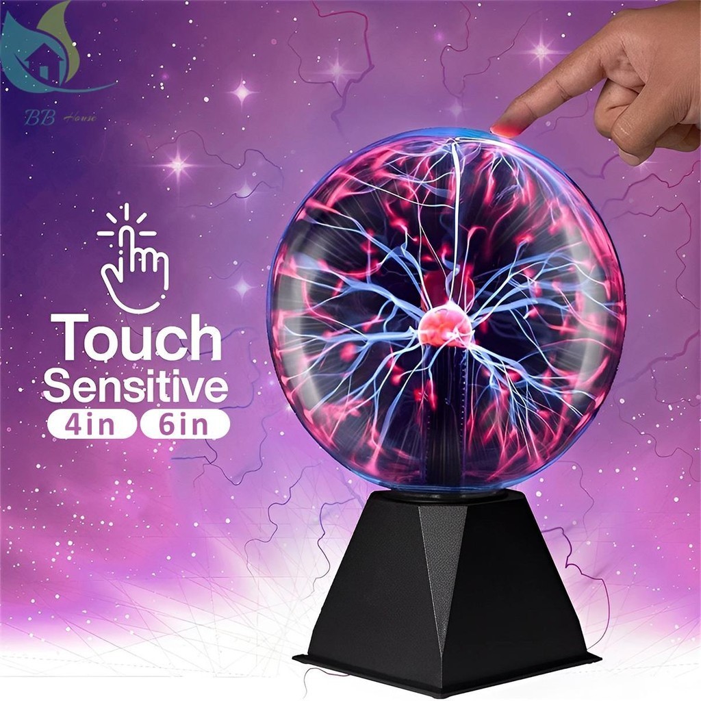 Luz Piscante Esfera De Plasma Vidro 4/6 Polegadas Lâmpada Eletrostática SHOPQJC3984