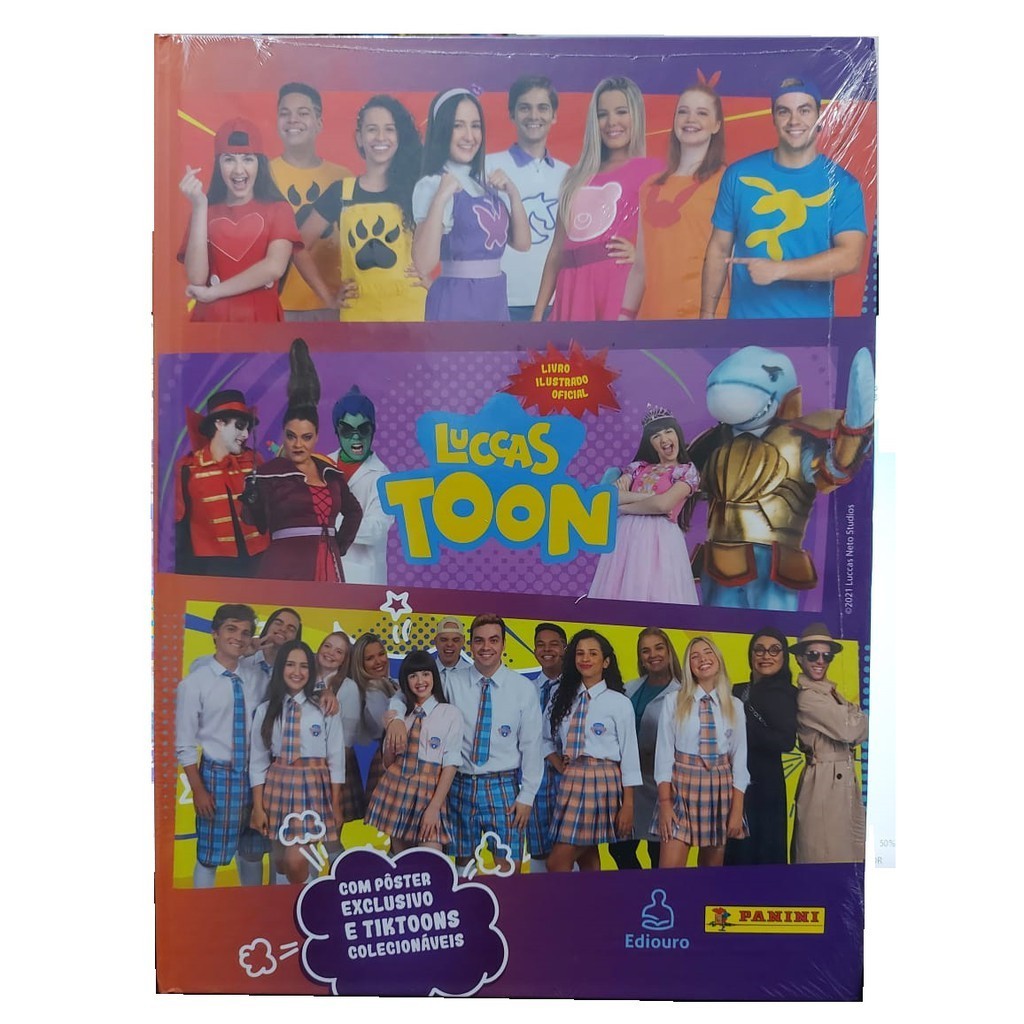 Álbum de Figurinha do Luccas Neto 2 Luccas Toon Album de Capa dura ...