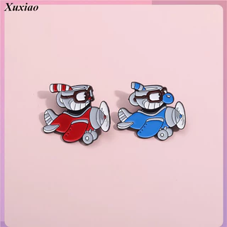 Desenho Animado Criativo Cabeça De Copo De Anime Broche De Esmalte Mochila Acessórios De Presente