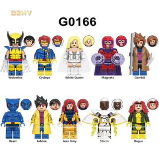 G0166 Super Heros Movie X Anime Man Cyclops Magneto Jean Grey Blocos De Construção Mini Tijolos Coleção Modelo Kid Toys Gift