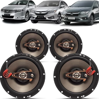 Kit Alto Falantes Dianteiros e Traseiros Honda City 2009 até 2021 - Hurricane Platino 640w em Oferta na Shopee