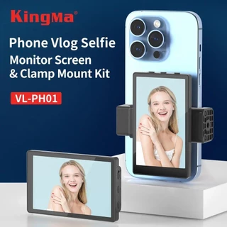 【24h shipping】 KingMa Tela Do Monitor VL-PH01 Usando Câmera Traseira Telefônica Para Selfie Vlog Ou Live Stream TikTok Compatível Com iPhone