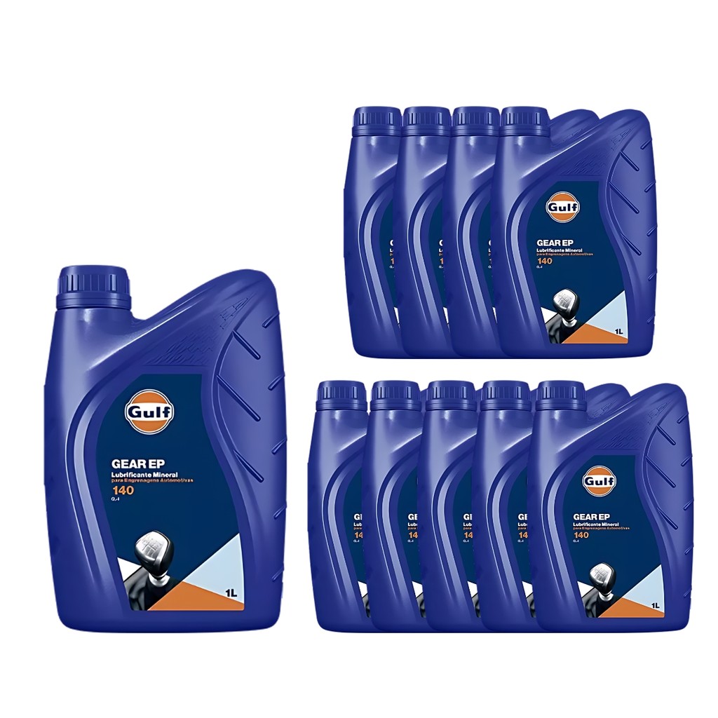 Kit 10 Óleo Diferencial Sae 140 Api Gl4 Gulf Gear Mineral | Shopee Brasil