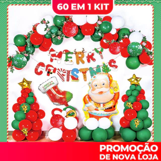 60 Pçs Decoração De Festa De Natal Balões Árvore , Decorações Para Casa