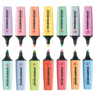 Marca Texto STABILO BOSS Pastel Neon Cores Novas Original 1-un.
