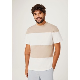 Camiseta Masculina Manga Curta Com Recortes Hering