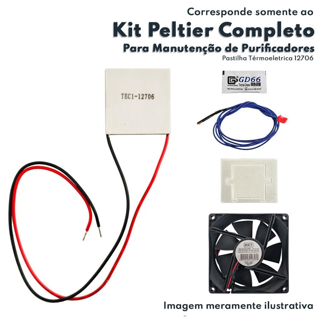Kit Peltier 12706 Sensor Temperatura Cooler 12V Pasta Termica 5g e