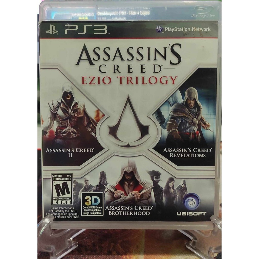 Jogo Assassin's Creed Ezio Trilogy Playstation 3 PS3 100% Original ...