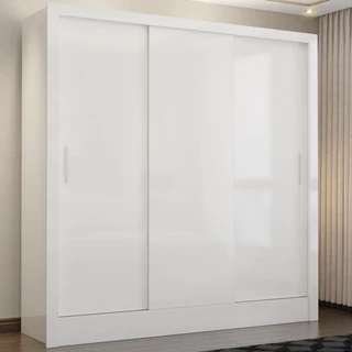 Guarda Roupa Casal Fortaleza 3 Portas Carioca Móveis em Oferta na Shopee